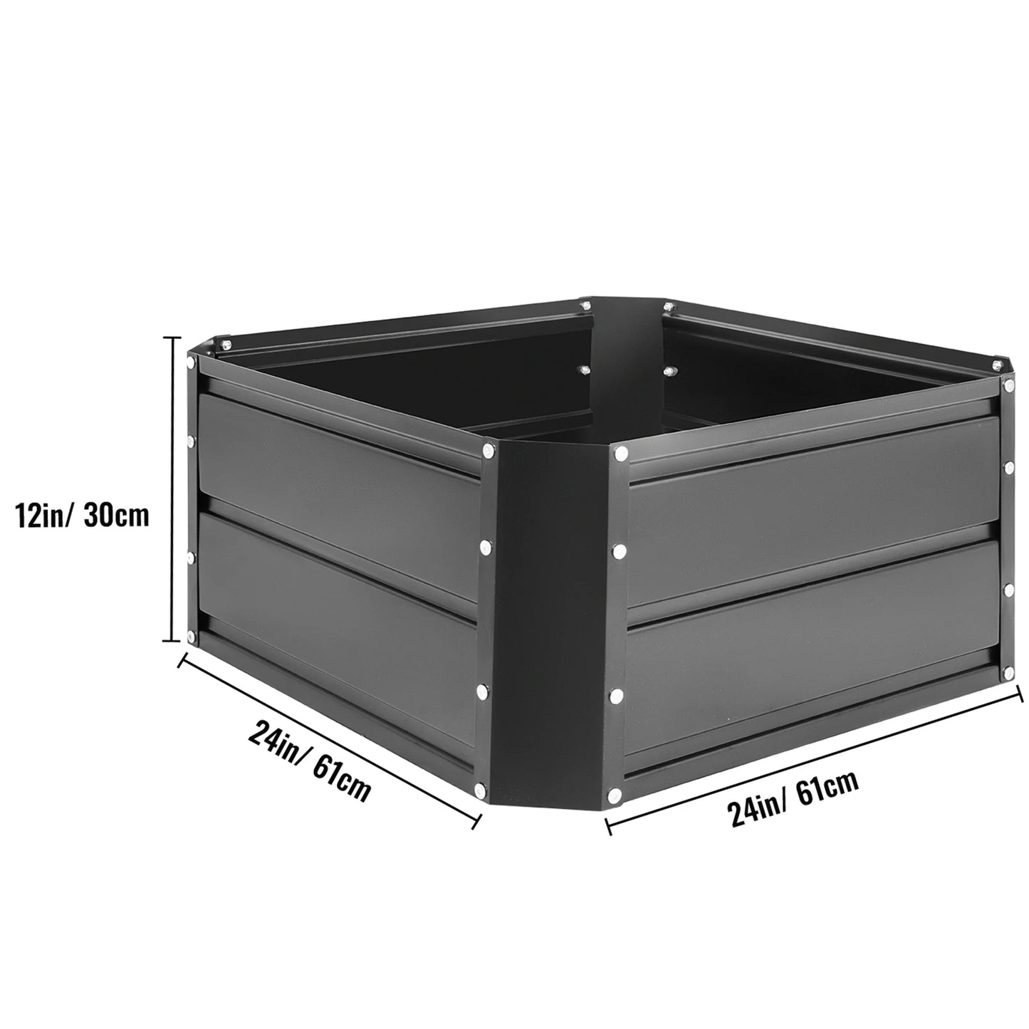 VEVOR Galvanized Steel Raised Garden Bed Planter Box