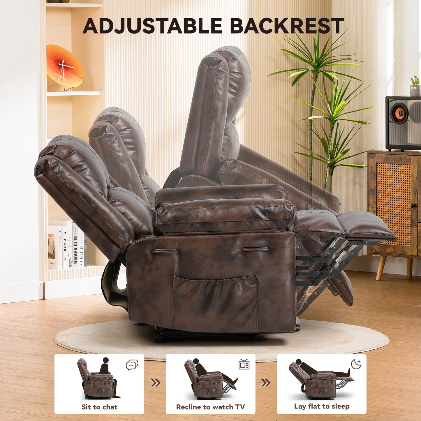 Comhoma Power Lift Recliner For Elderly With Heat Massage