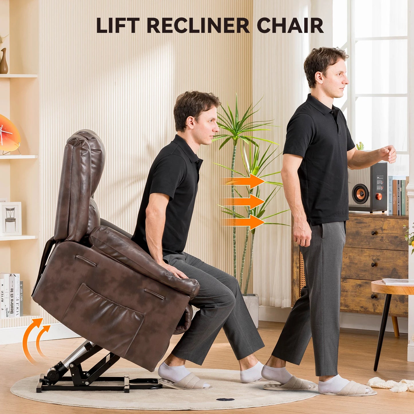 Comhoma Power Lift Recliner For Elderly With Heat Massage