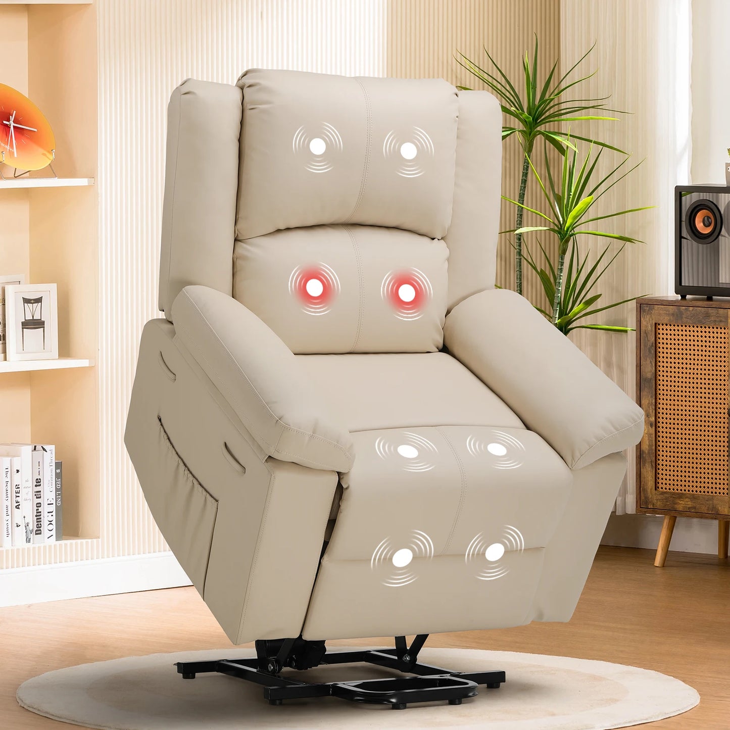 Comhoma Power Lift Recliner For Elderly With Heat Massage