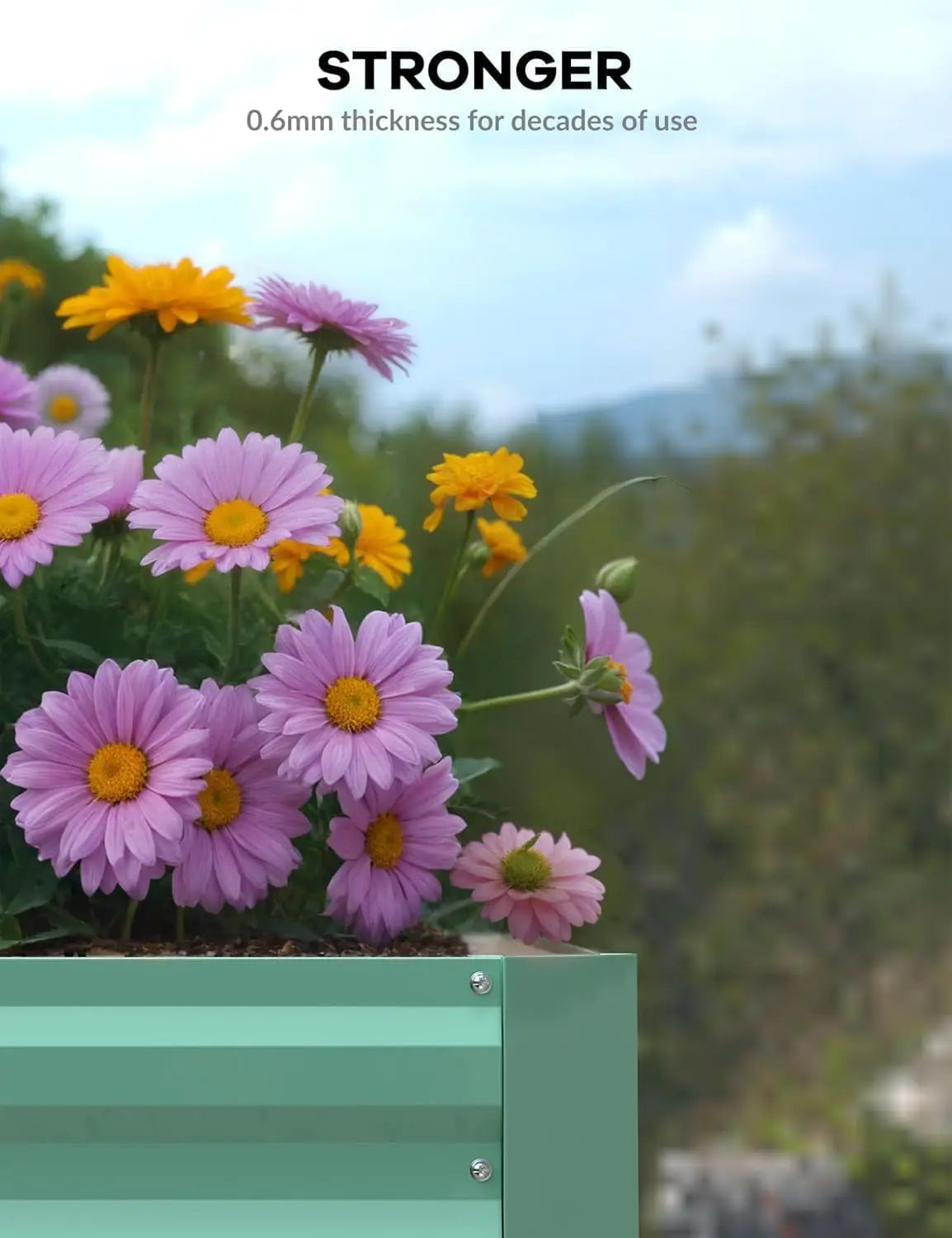 Twister CK Galvanized Raised Garden Bed Deep Root Planter