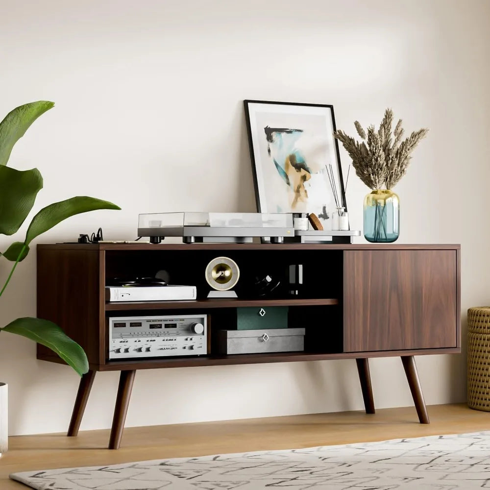 Century Modern TV Stand With Storage Entertainment Center