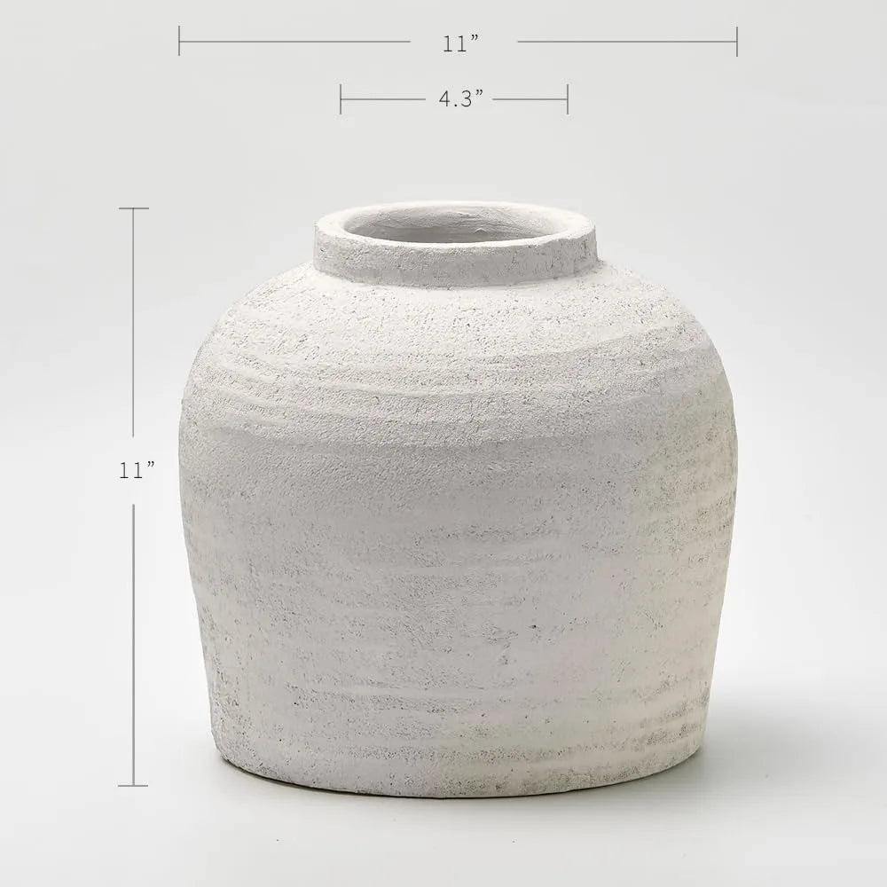 Ceramic Zen Vase Rustic Farmhouse Decor Pottery Accents