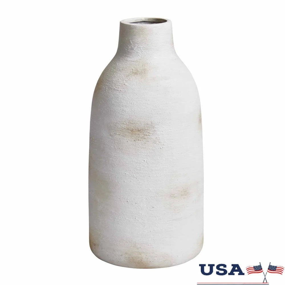 Function Ceramic Vase Brushstroke Matte Finish Home Décor