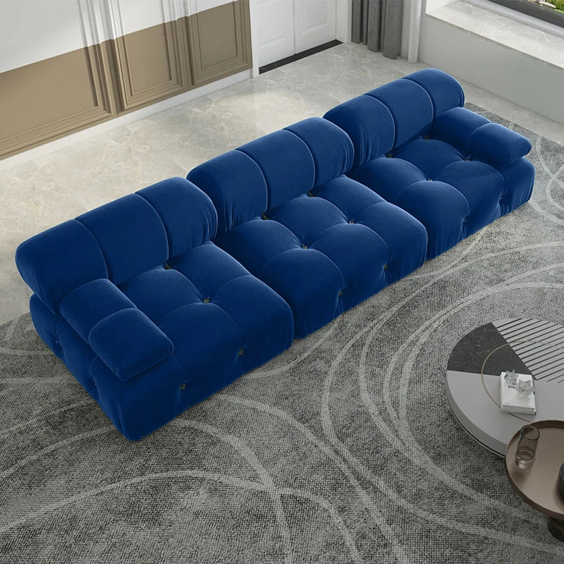 Sdorens Minimalist Modular Sectional Sofa Velvet Couch Set