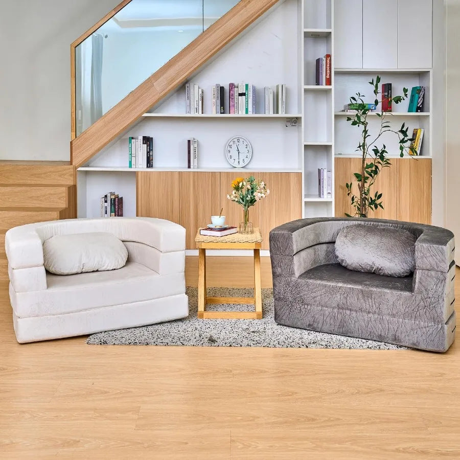 Combination 3in1 Folding Sofa Bed With Memory Foam Pillow