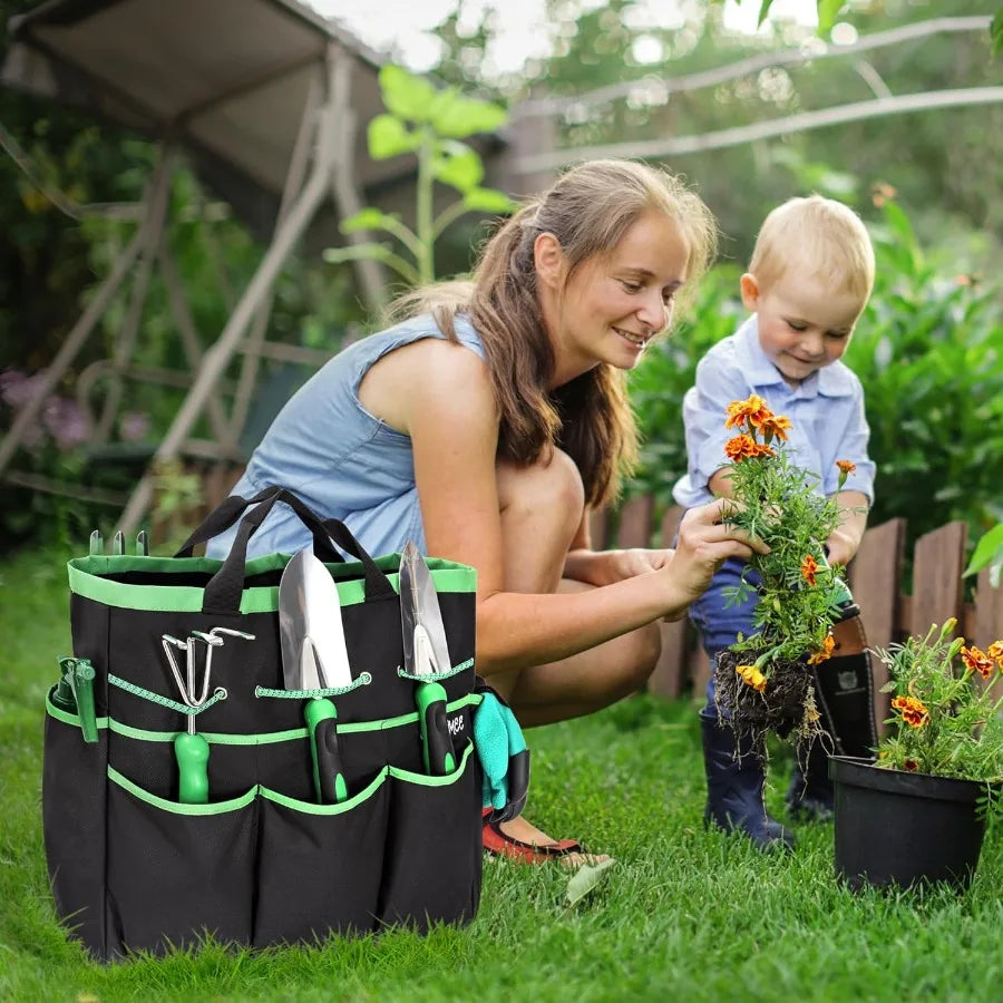 Hign-concerned Stainless Steel Garden Tool Set With Bag Gloves