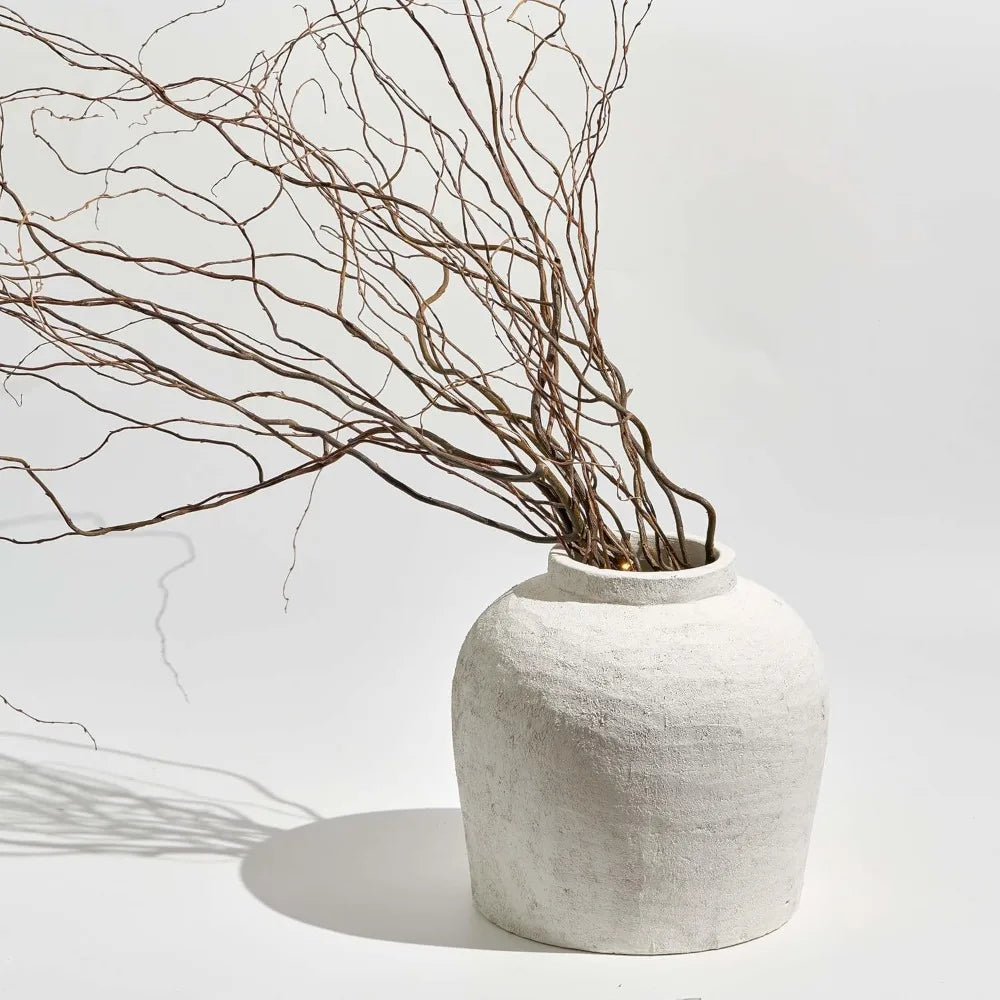 Ceramic Zen Vase Rustic Farmhouse Decor Pottery Accents