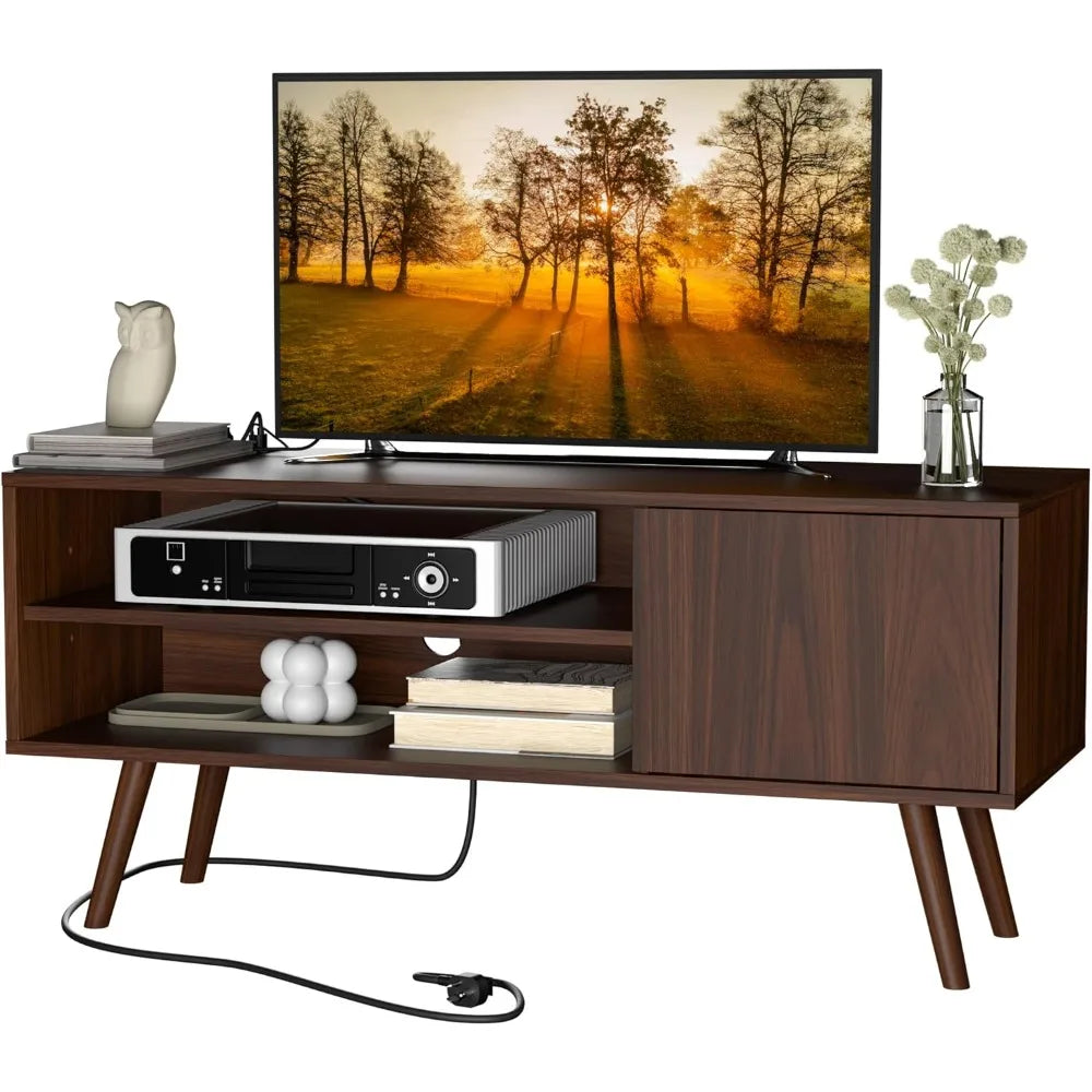 Century Modern TV Stand With Storage Entertainment Center