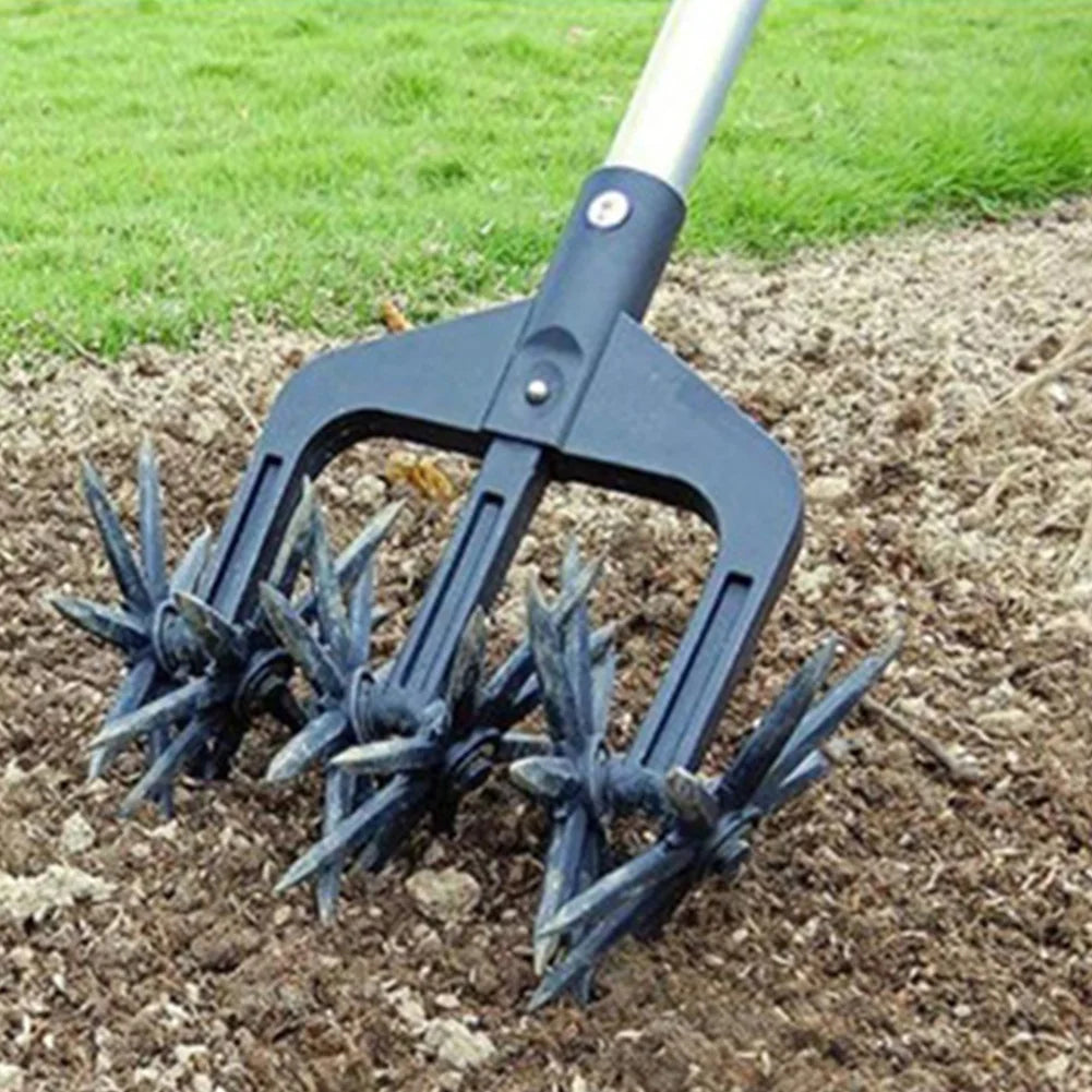 Alloet 2 In 1 Garden Scarifier Aerator Rotary Tiller