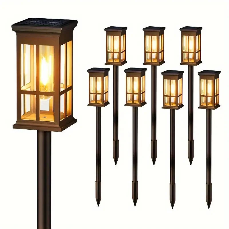 KPSTEK Solar Pathway Lights Outdoor LED Garden Decor