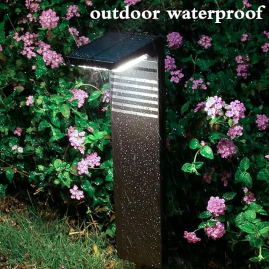 Hignconcerned Outdoor Solar Pathway Lights Modern Bright