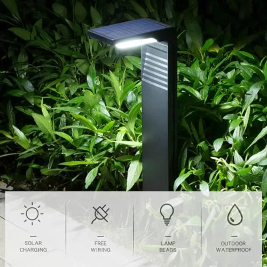 Hignconcerned Outdoor Solar Pathway Lights Modern Bright