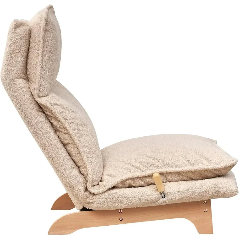 Combination Indoor Japanese Style Adjustable Chaise Lounge Chair