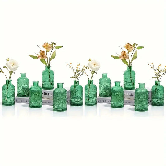 Function Clear Glass Bud Vases 12 Pack For Home Decor Centerpieces