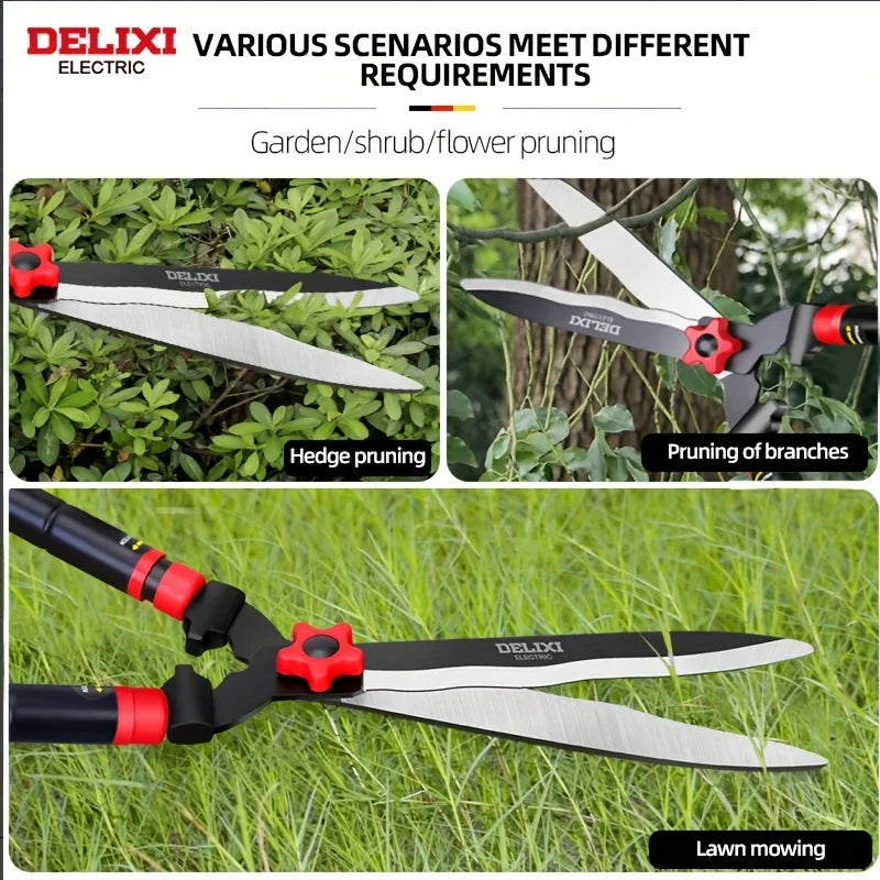 Delixl Electric Garden Hedge Shears Manual For Shrubs