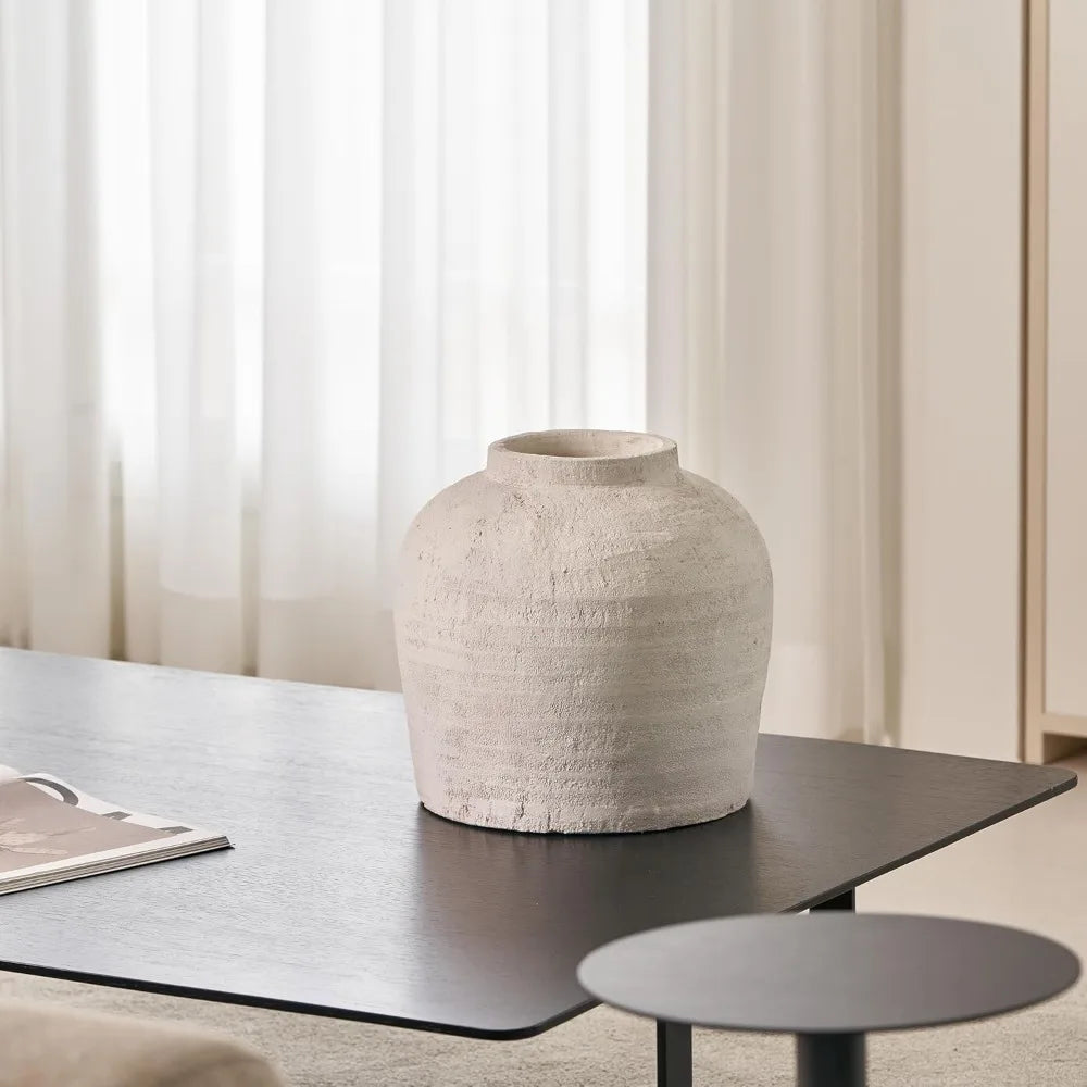 Ceramic Zen Vase Rustic Farmhouse Decor Pottery Accents