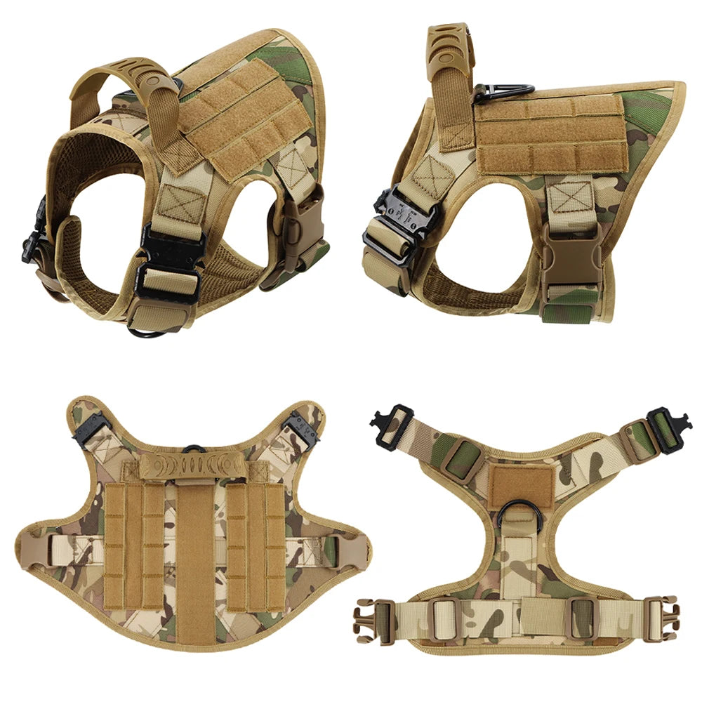 PETRAVELCN Military Large Dog Harness Vest For Training