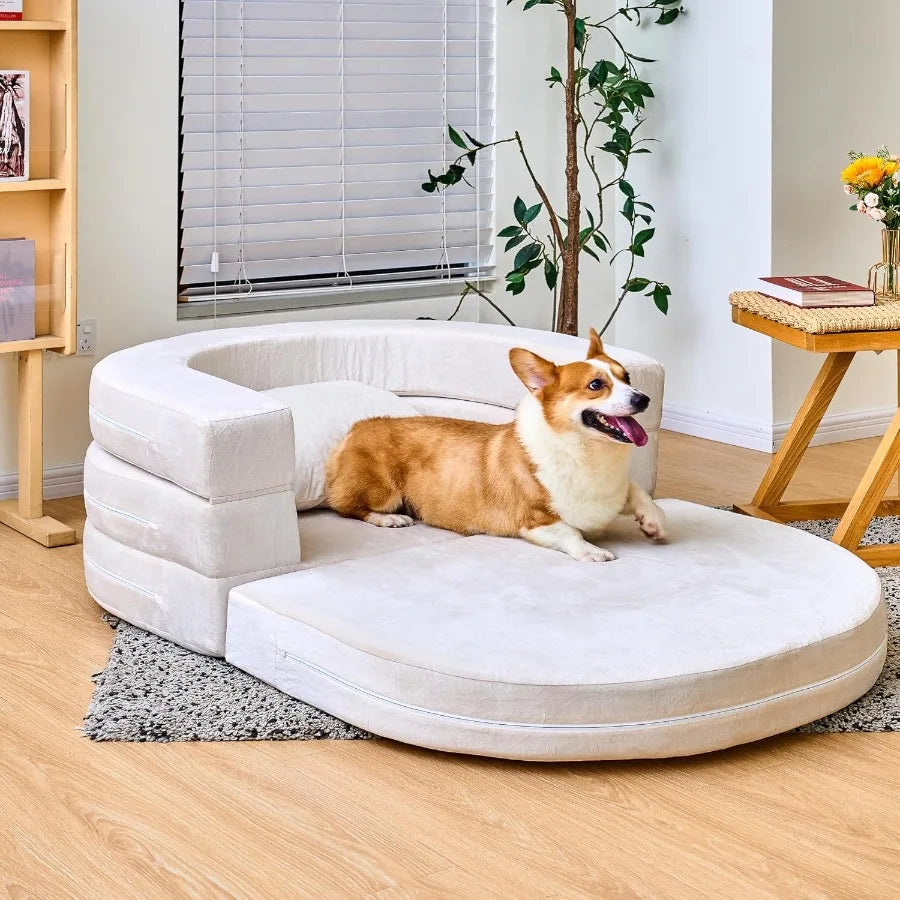 Combination 3in1 Folding Sofa Bed With Memory Foam Pillow