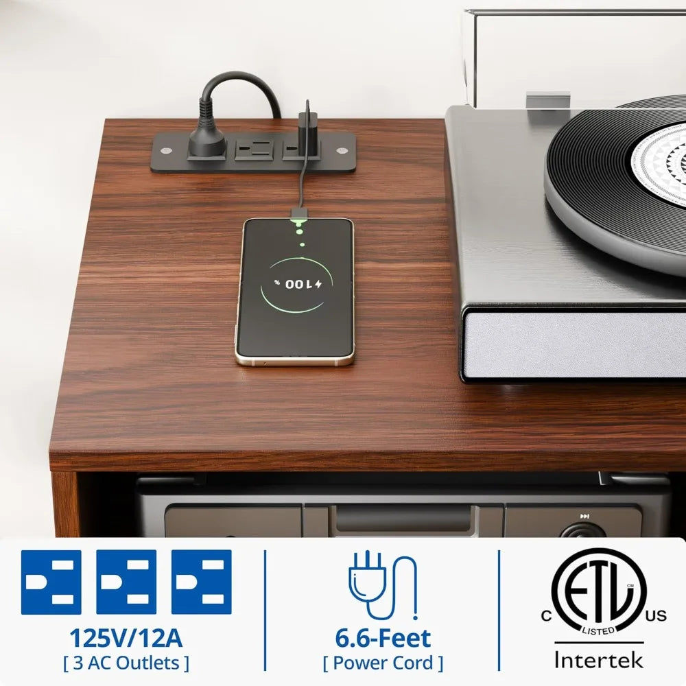 Century Modern TV Stand With Storage Entertainment Center