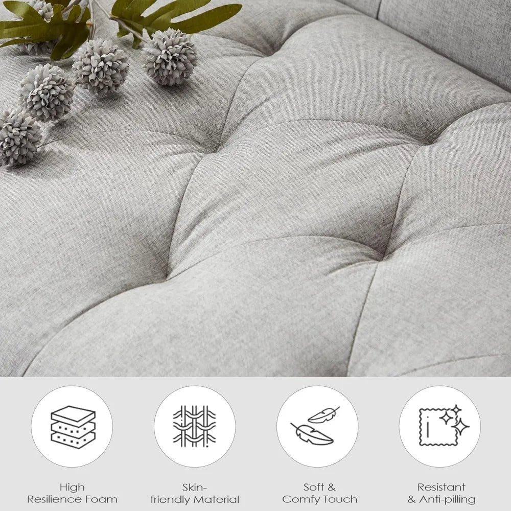 Zhuxiang Loveseat Sofa With Usb Ports And Cupholders