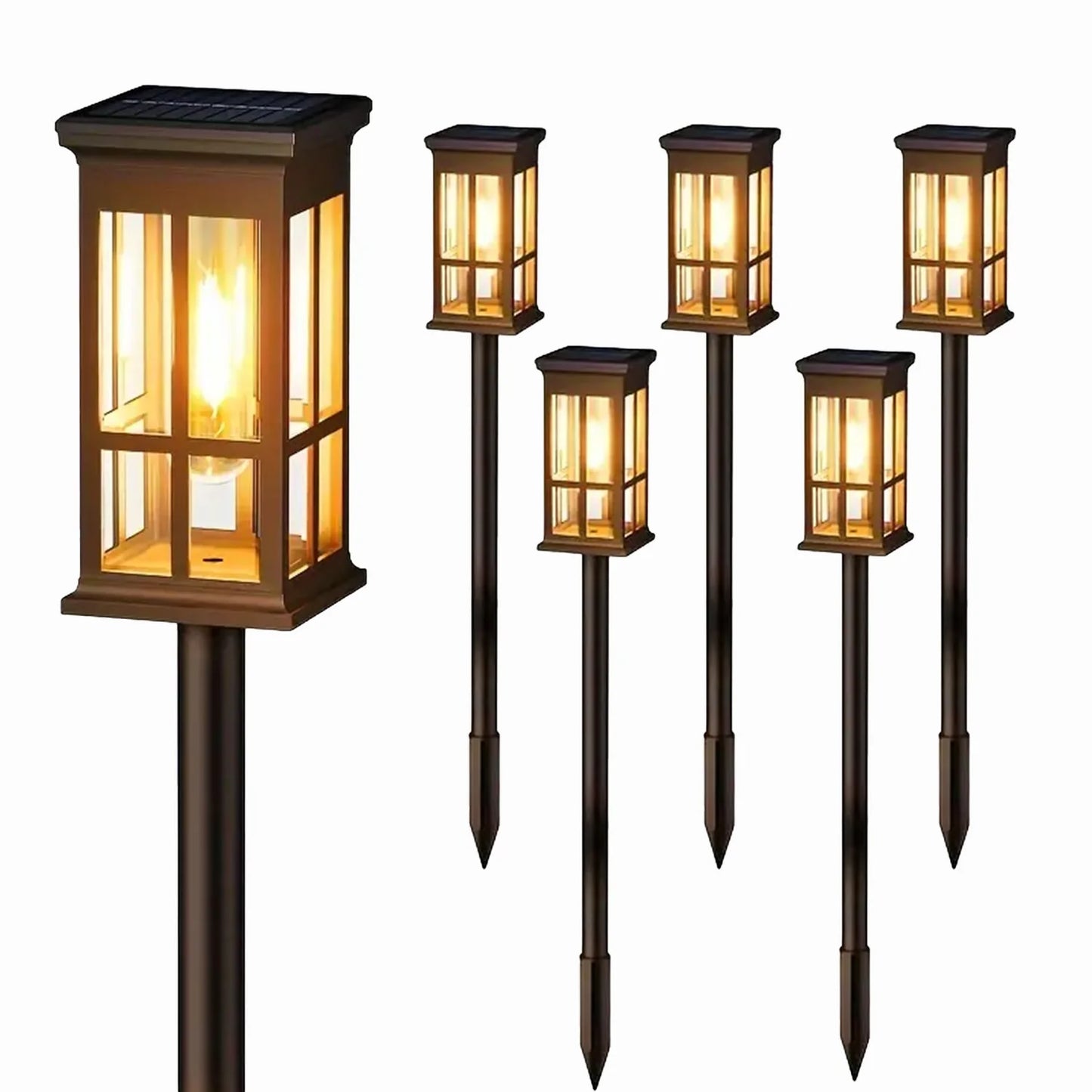 KPSTEK Solar Pathway Lights Outdoor LED Garden Decor